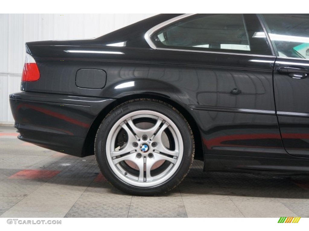 2003 3 Series 330i Coupe - Jet Black / Black photo #67