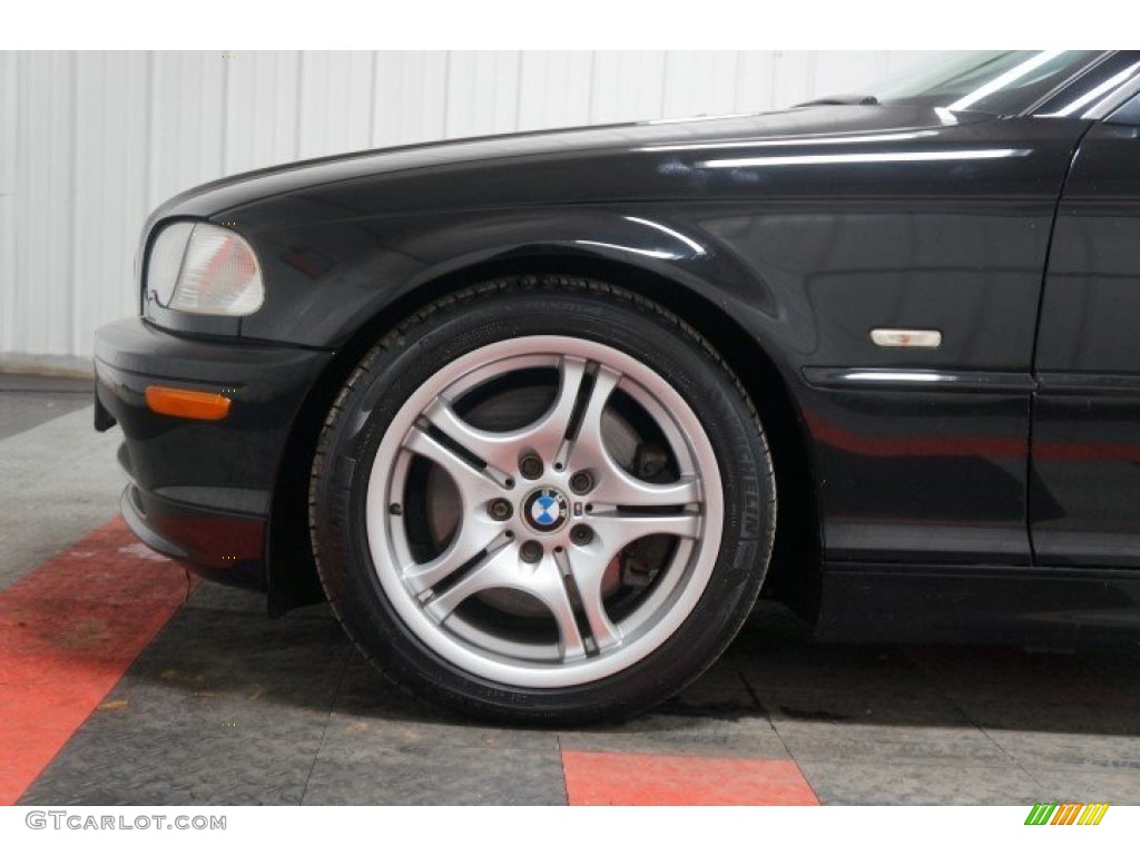 2003 3 Series 330i Coupe - Jet Black / Black photo #82