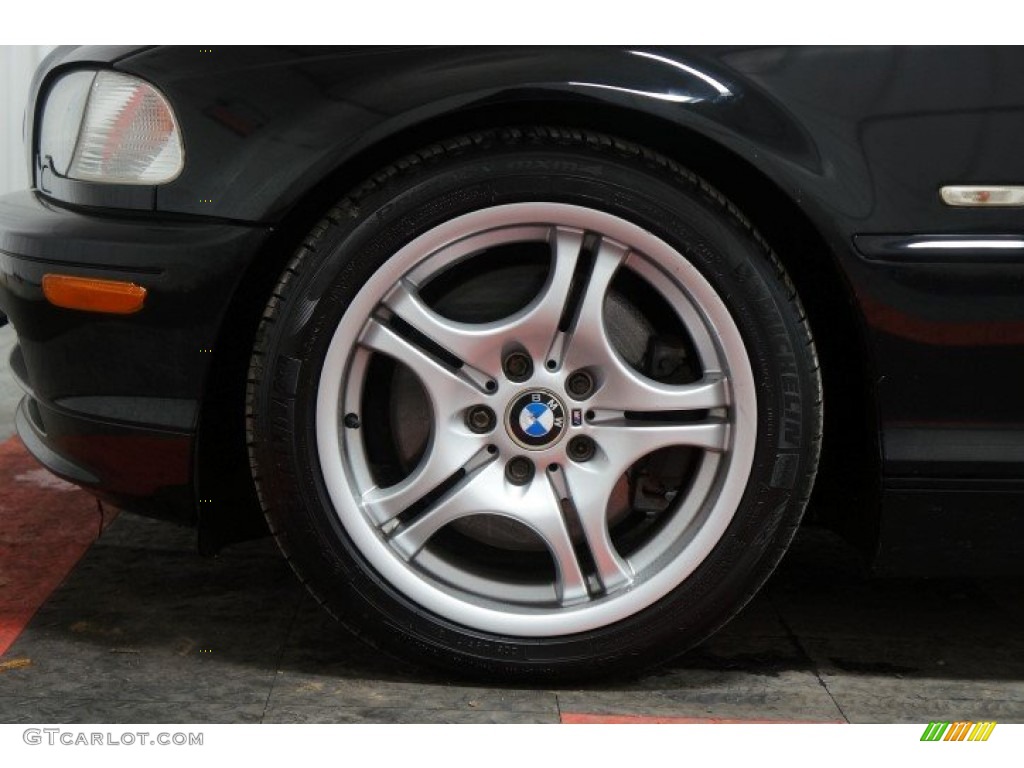 2003 3 Series 330i Coupe - Jet Black / Black photo #83