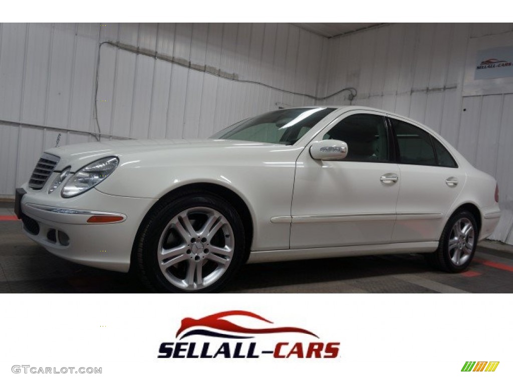 2006 E 350 4Matic Sedan - Alabaster White / Stone photo #1