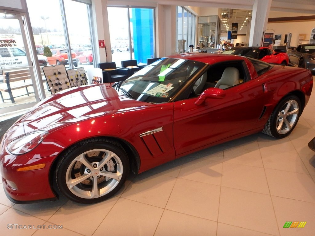 2010 Corvette Coupe - Crystal Red Metallic / Cashmere photo #3