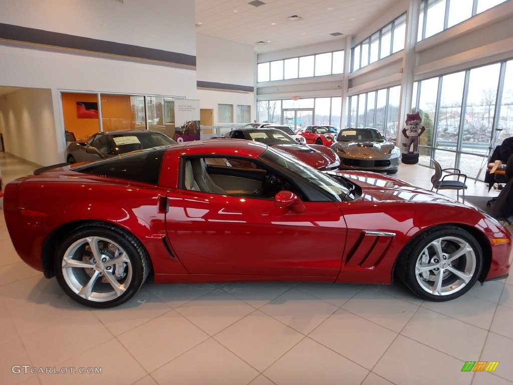 2010 Corvette Coupe - Crystal Red Metallic / Cashmere photo #9