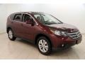 2013 Basque Red Pearl II Honda CR-V EX AWD  photo #1