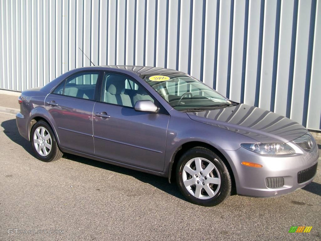 2006 MAZDA6 i Sedan - Tungsten Gray Metallic / Gray photo #1