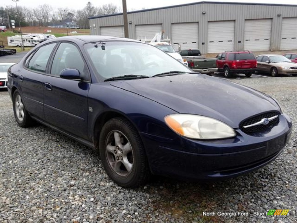 2001 Taurus SES - Graphite Blue Metallic / Medium Parchment photo #2