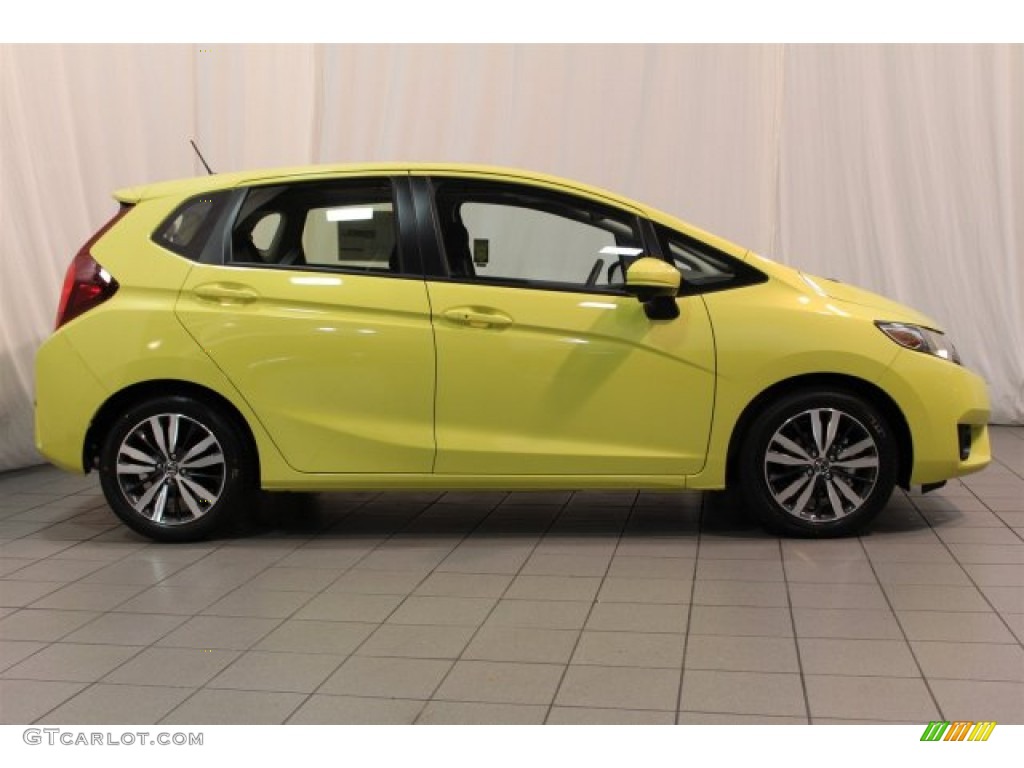 Mystic Yellow Pearl 2016 Honda Fit EX Exterior Photo #110305881