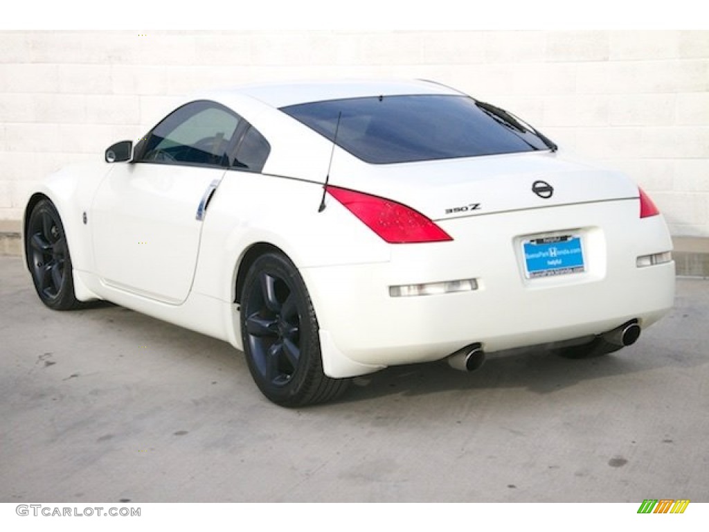 2006 350Z Enthusiast Coupe - Pikes Peak White Pearl / Carbon Black photo #2