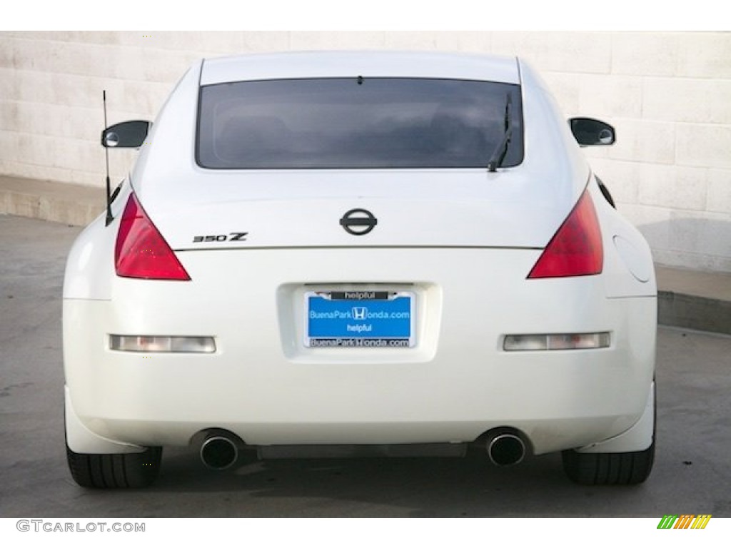 2006 350Z Enthusiast Coupe - Pikes Peak White Pearl / Carbon Black photo #9