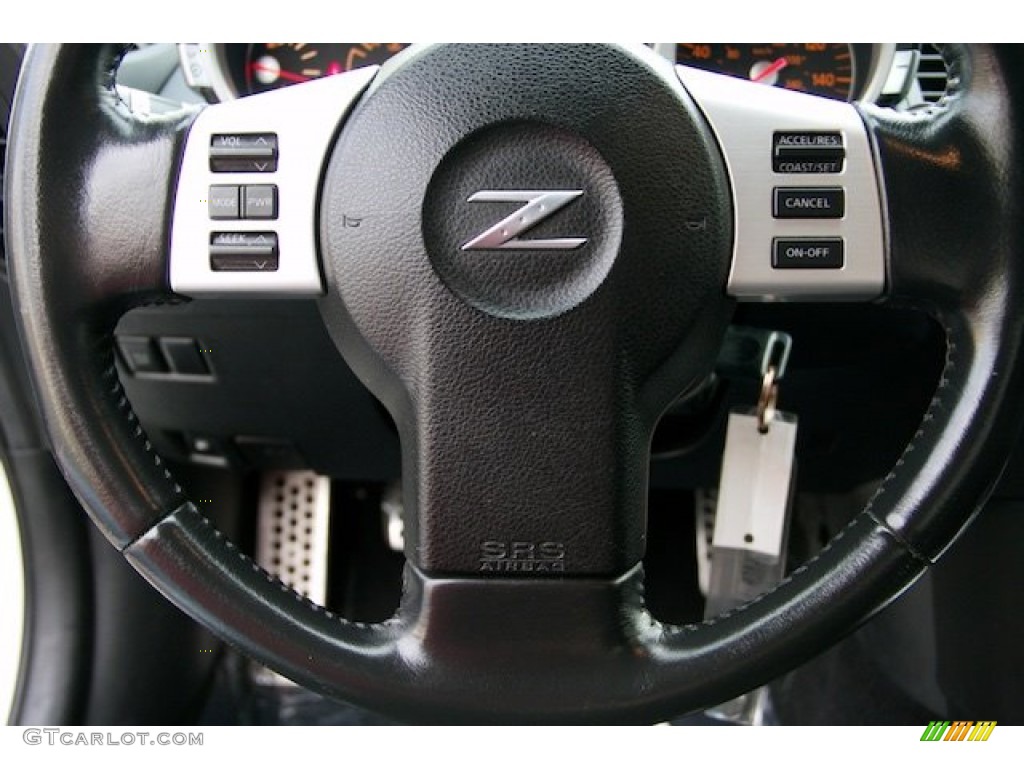 2006 350Z Enthusiast Coupe - Pikes Peak White Pearl / Carbon Black photo #10