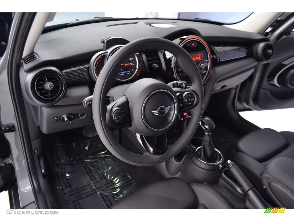 Carbon Black Interior 2016 Mini Hardtop Cooper S 4 Door Photo #110307819