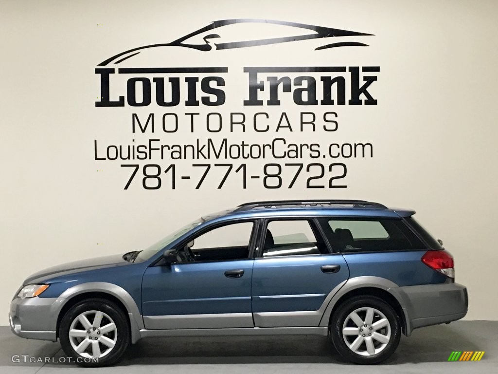 2009 Outback 2.5i Special Edition Wagon - Newport Blue Pearl / Off Black photo #1