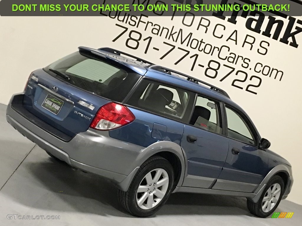 2009 Outback 2.5i Special Edition Wagon - Newport Blue Pearl / Off Black photo #103