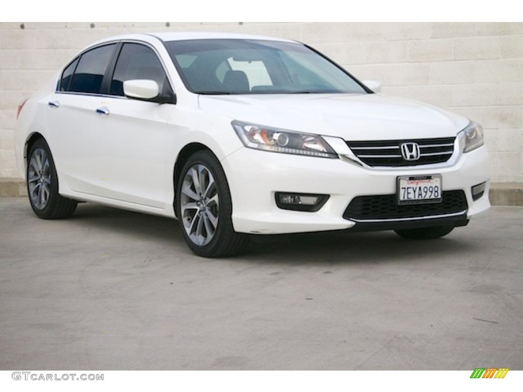 2014 Accord Sport Sedan - White Orchid Pearl / Black photo #1