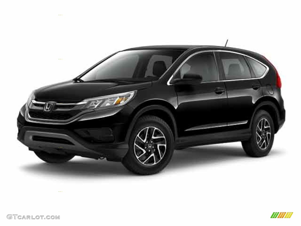 2016 CR-V SE - Crystal Black Pearl / Black photo #18