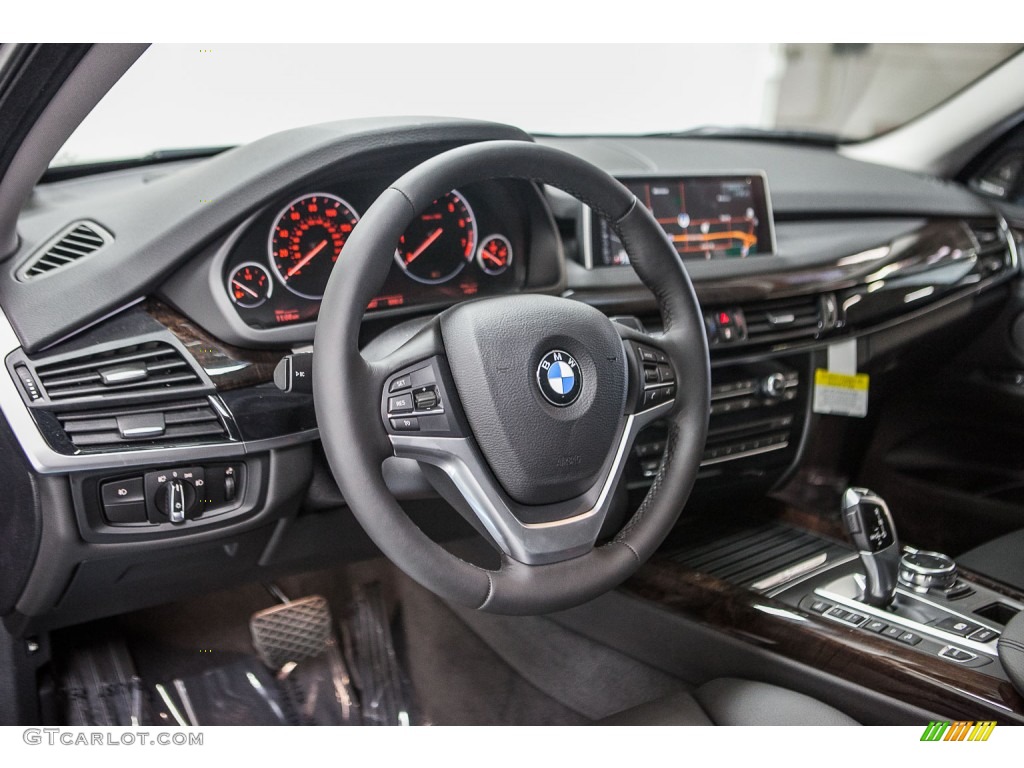2016 BMW X5 xDrive40e Black Dashboard Photo #110315387