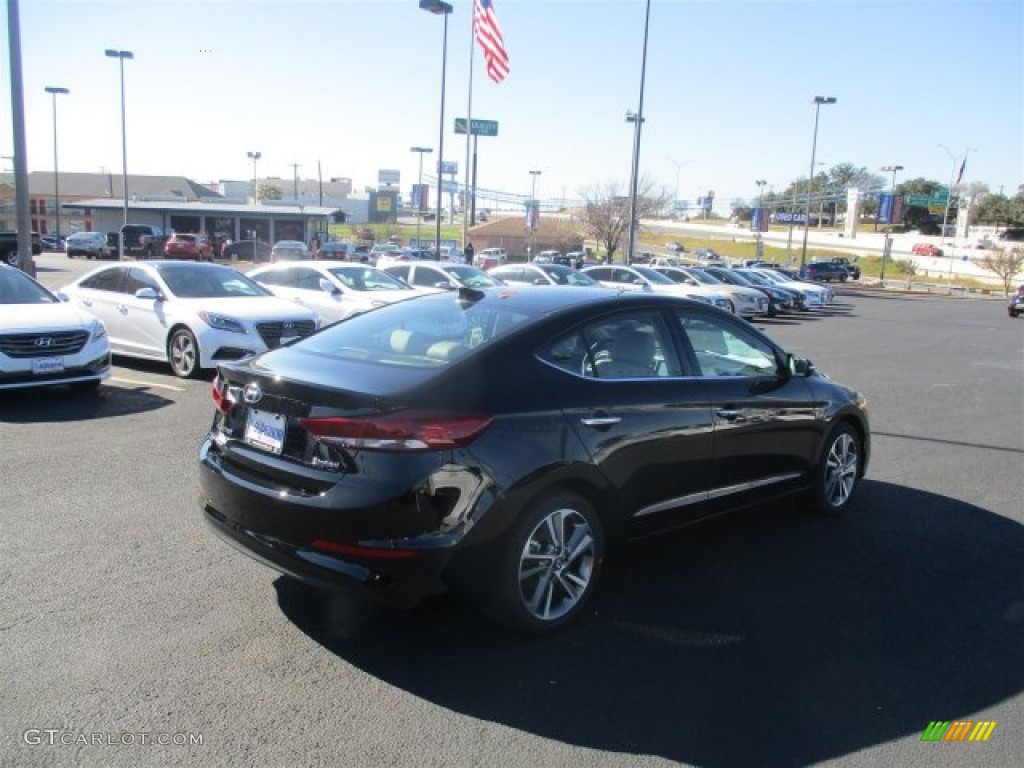 2017 Elantra Limited - Black / Beige photo #11