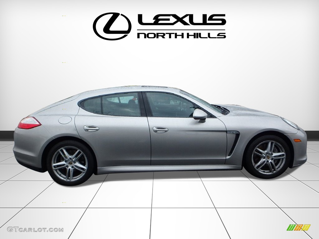 2011 Panamera 4 - Platinum Silver Metallic / Black photo #2