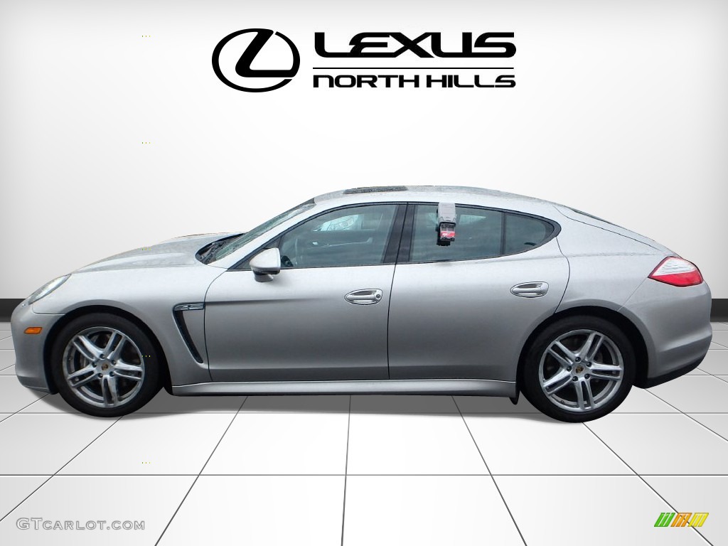 2011 Panamera 4 - Platinum Silver Metallic / Black photo #4