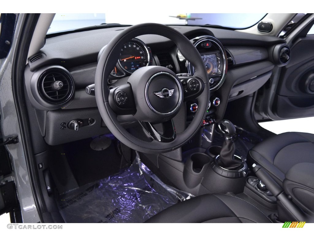 Carbon Black Interior 2016 Mini Hardtop Cooper 4 Door Photo #110318453