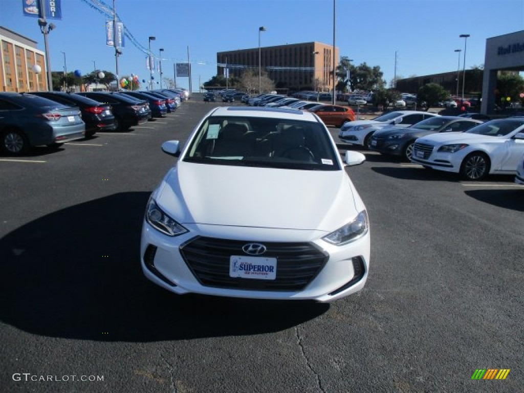 2017 Elantra Limited - White / Beige photo #5