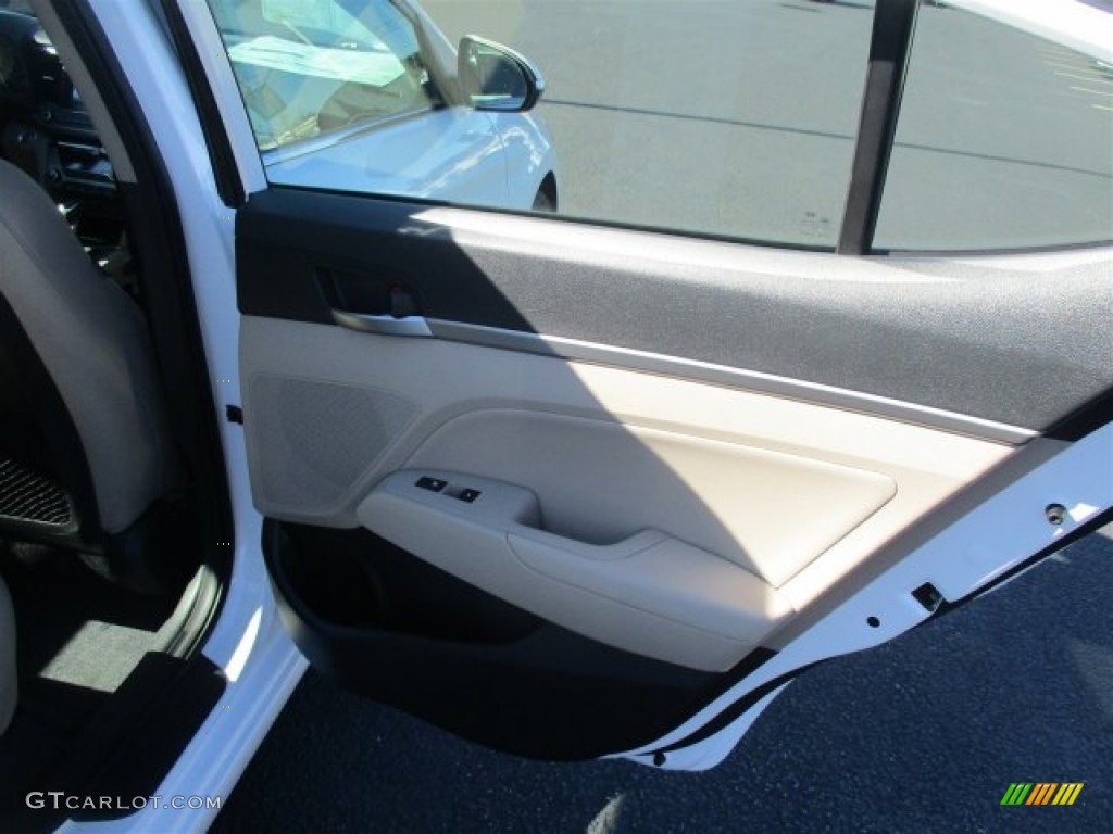 2017 Elantra Limited - White / Beige photo #15