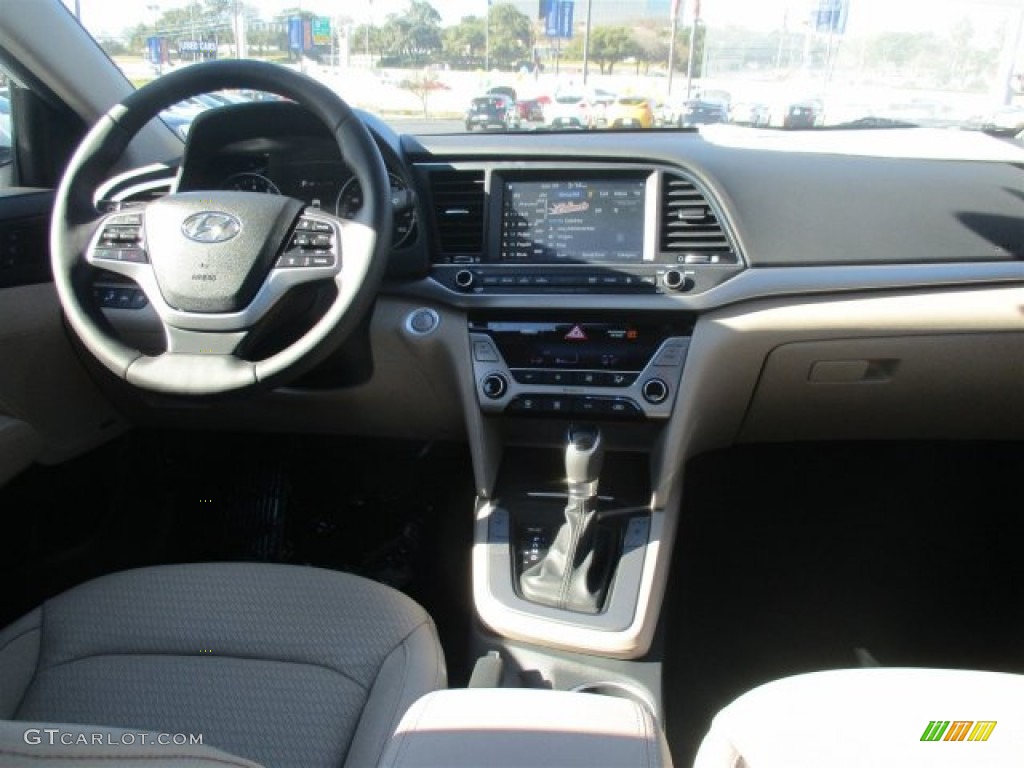2017 Elantra Limited - White / Beige photo #17
