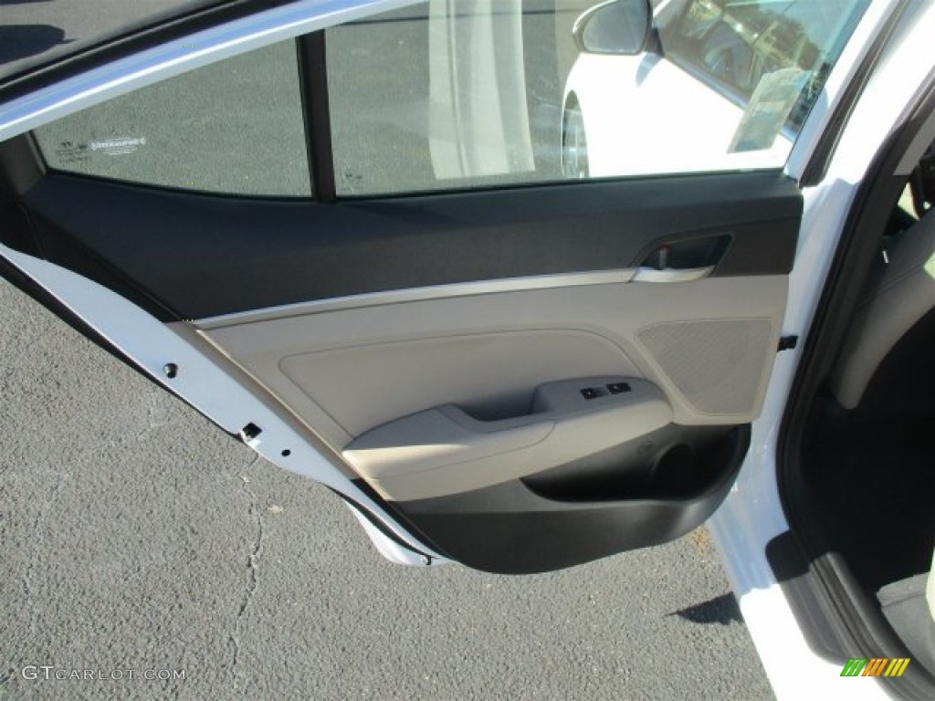 2017 Elantra Limited - White / Beige photo #21