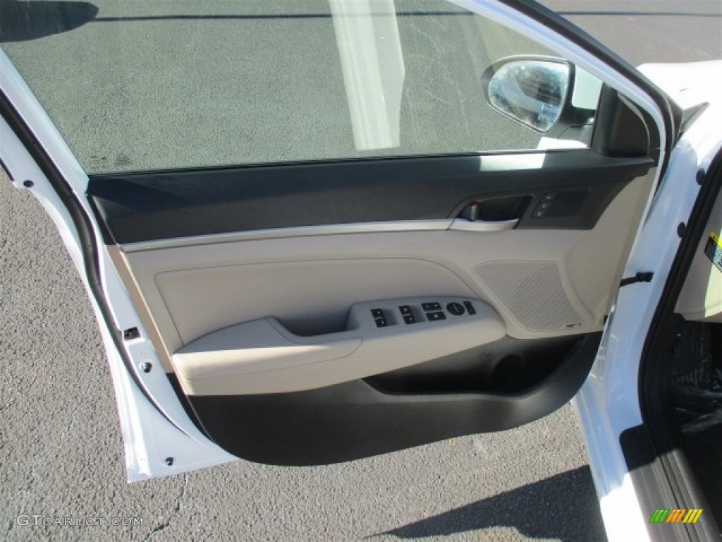 2017 Elantra Limited - White / Beige photo #22