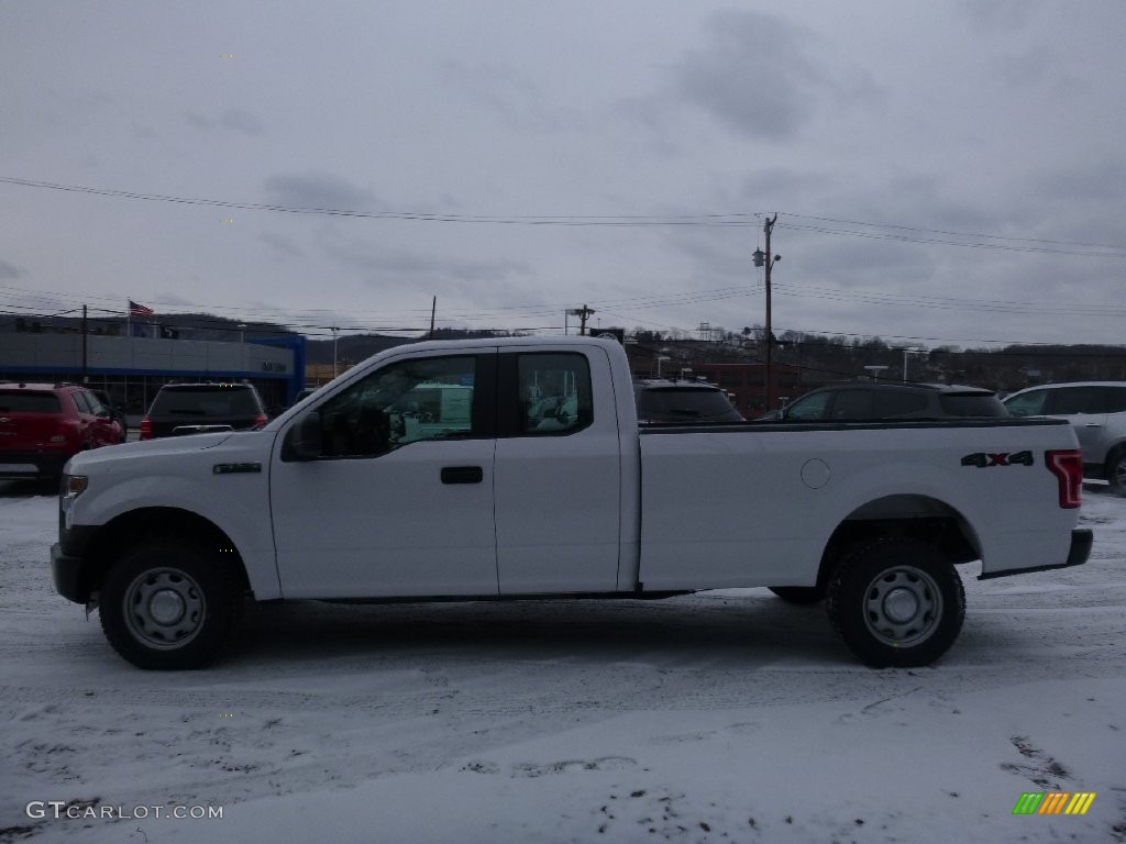 2016 F150 XL SuperCab 4x4 - Oxford White / Medium Earth Gray photo #7