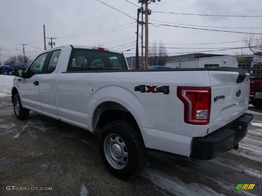 2016 F150 XL SuperCab 4x4 - Oxford White / Medium Earth Gray photo #6