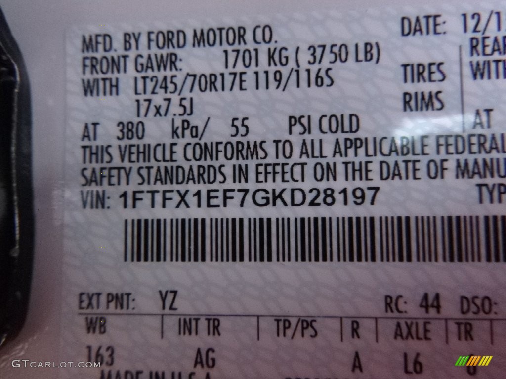 2016 F150 XL SuperCab 4x4 - Oxford White / Medium Earth Gray photo #16