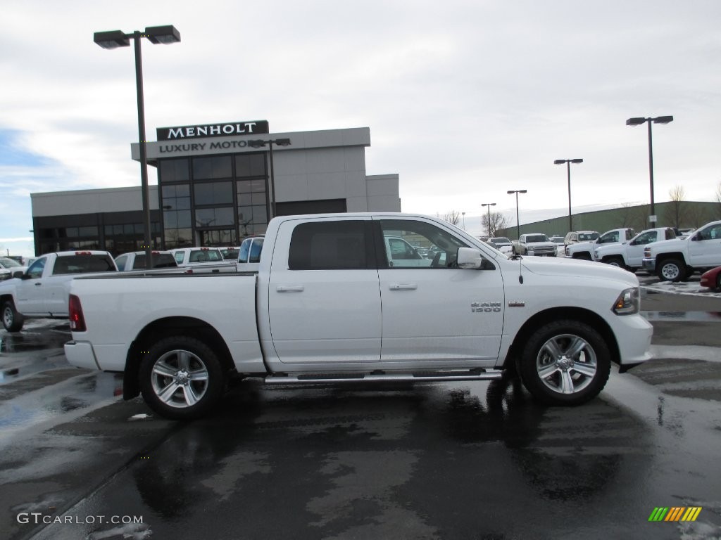 2014 1500 Sport Crew Cab 4x4 - Bright White / Black photo #7