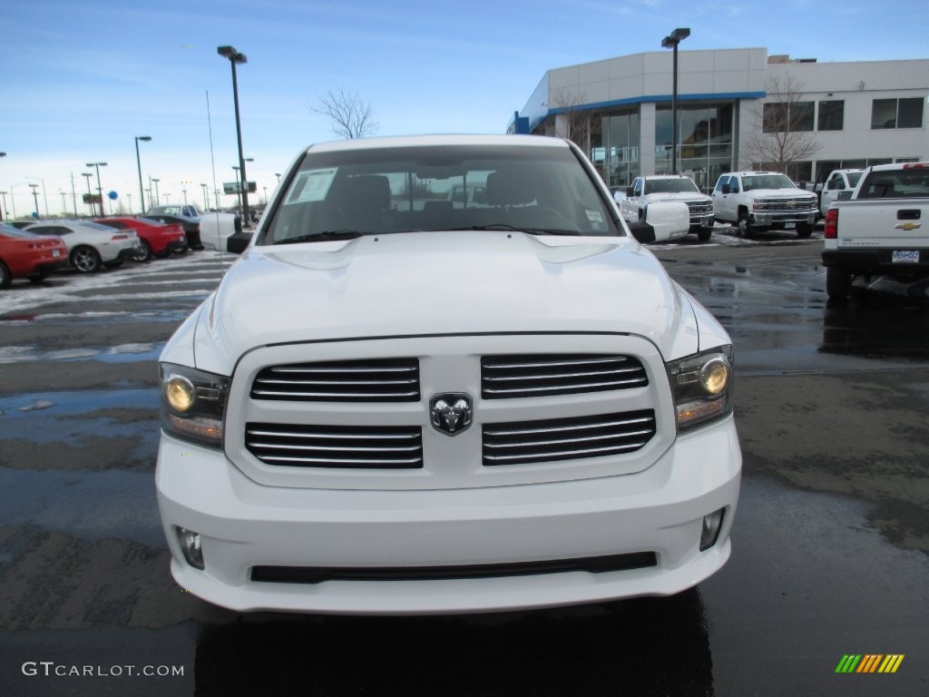 2014 1500 Sport Crew Cab 4x4 - Bright White / Black photo #8