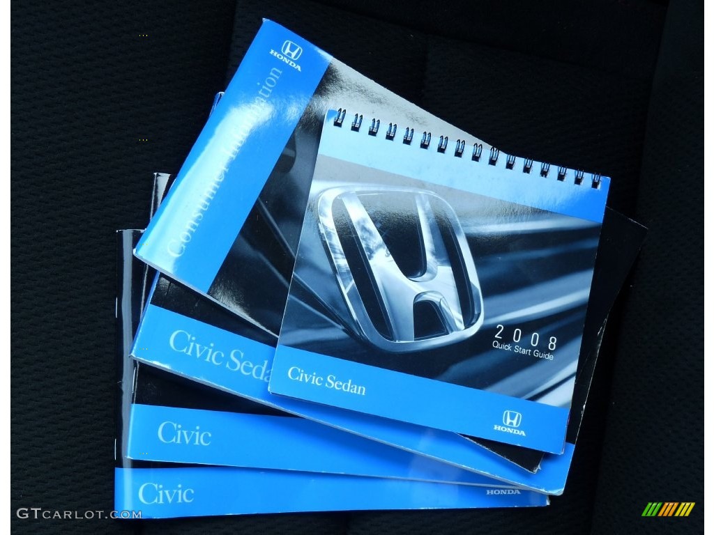 2008 Civic Si Sedan - Nighthawk Black Pearl / Black photo #16