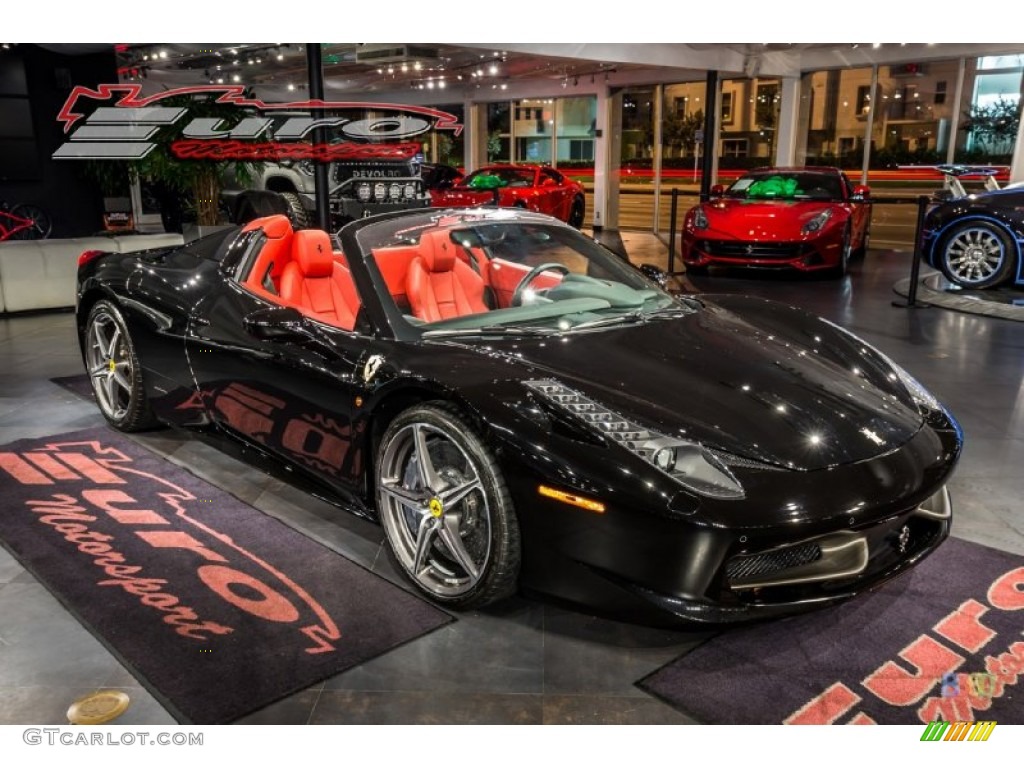 2013 458 Spider - Nero Daytona (Black Metallic) / Rosso photo #15