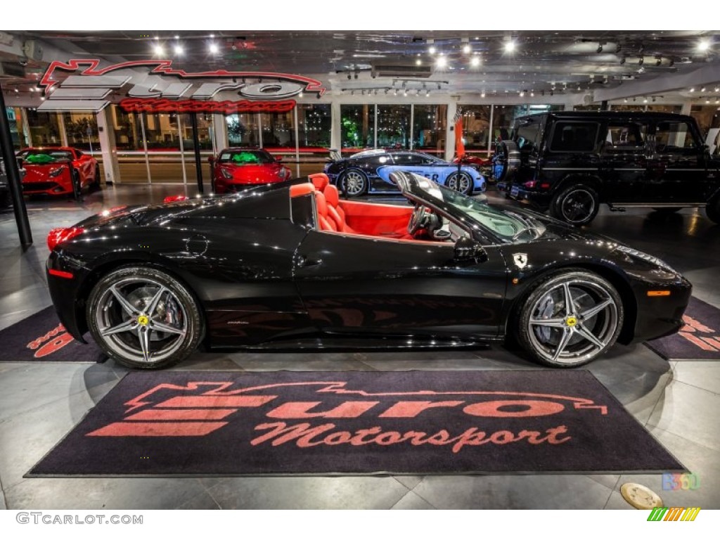 2013 458 Spider - Nero Daytona (Black Metallic) / Rosso photo #16