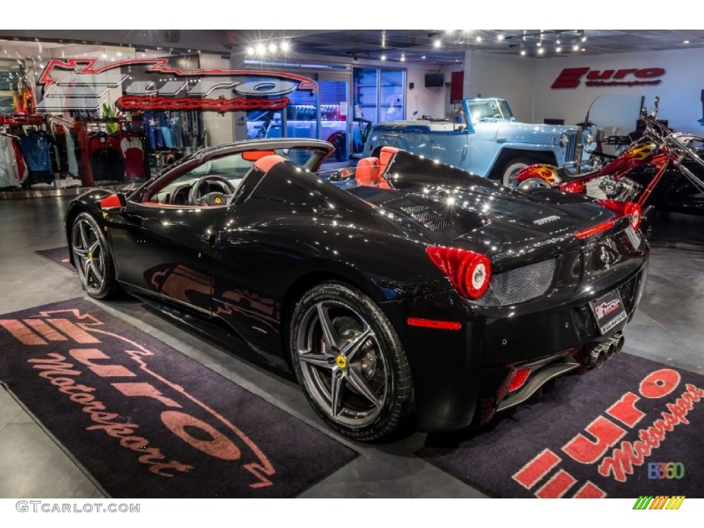 2013 458 Spider - Nero Daytona (Black Metallic) / Rosso photo #19