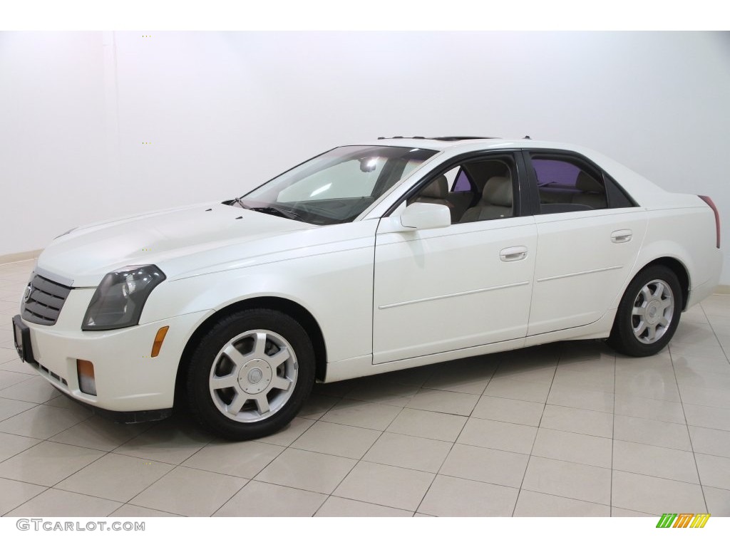 2004 CTS Sedan - White Diamond / Light Neutral photo #3