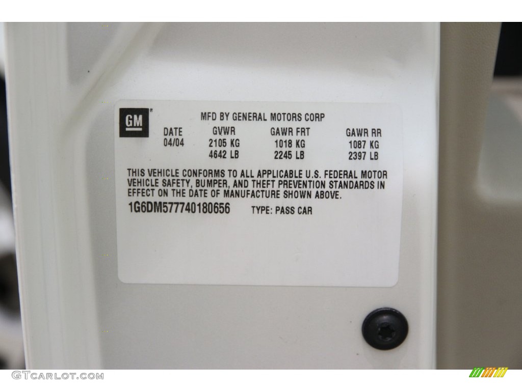 2004 CTS Sedan - White Diamond / Light Neutral photo #16