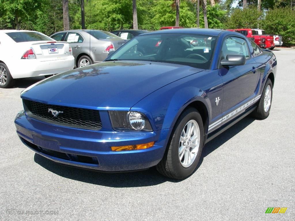 2009 Mustang V6 Coupe - Vista Blue Metallic / Light Graphite photo #11