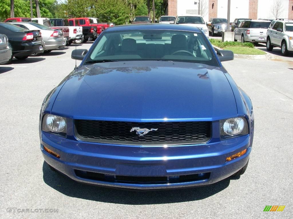 2009 Mustang V6 Coupe - Vista Blue Metallic / Light Graphite photo #12