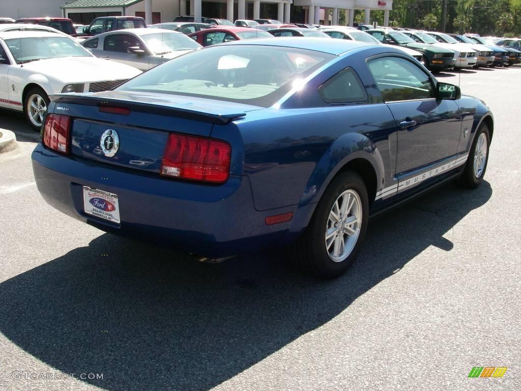 2009 Mustang V6 Coupe - Vista Blue Metallic / Light Graphite photo #14