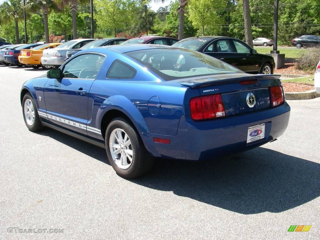 2009 Mustang V6 Coupe - Vista Blue Metallic / Light Graphite photo #16