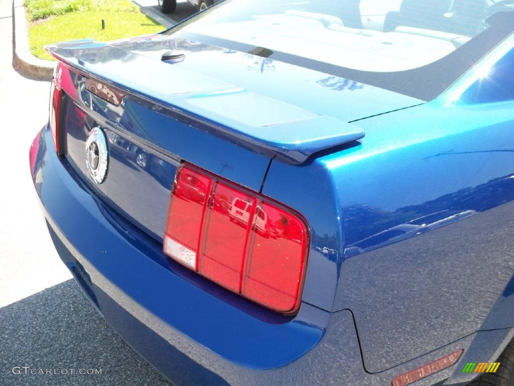 2009 Mustang V6 Premium Coupe - Vista Blue Metallic / Light Graphite photo #13