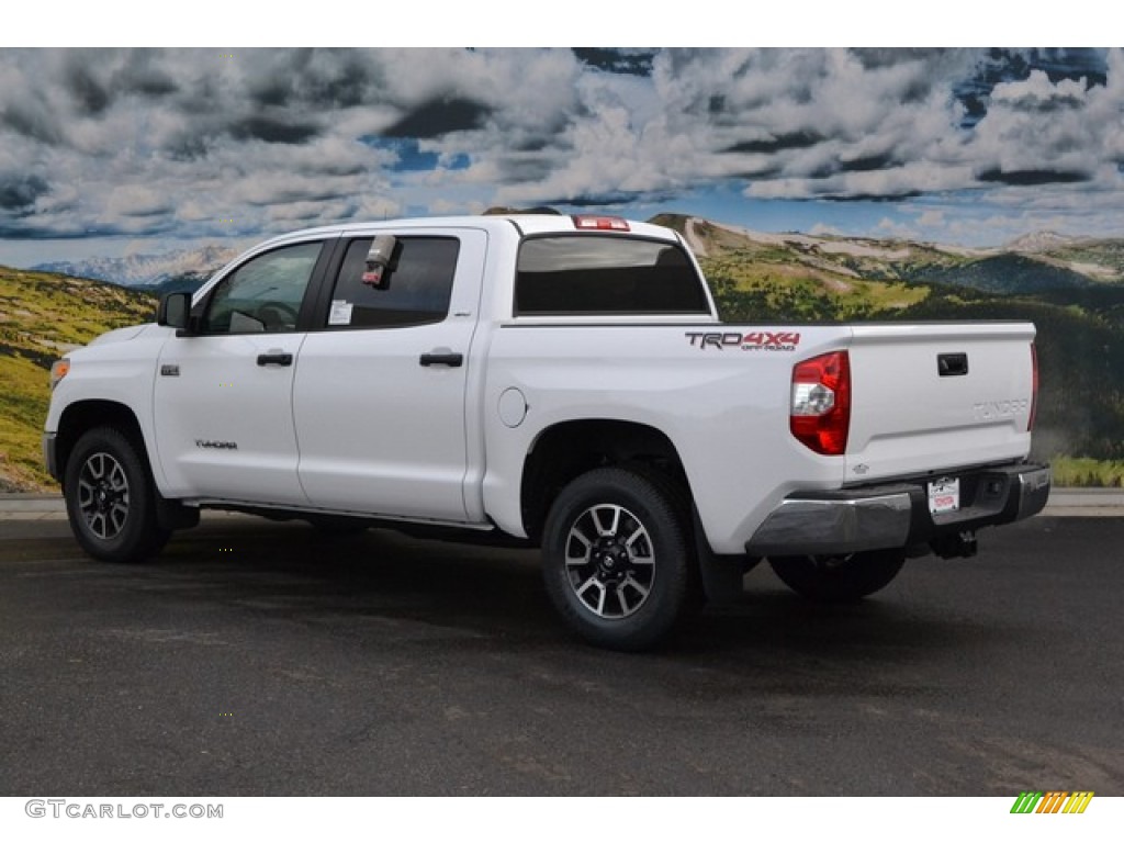 2016 Tundra SR5 CrewMax 4x4 - Super White / Graphite photo #3
