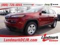 Deep Cherry Red Crystal Pearl 2016 Jeep Cherokee Sport 4x4