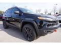 2016 Brilliant Black Crystal Pearl Jeep Cherokee Trailhawk 4x4  photo #4