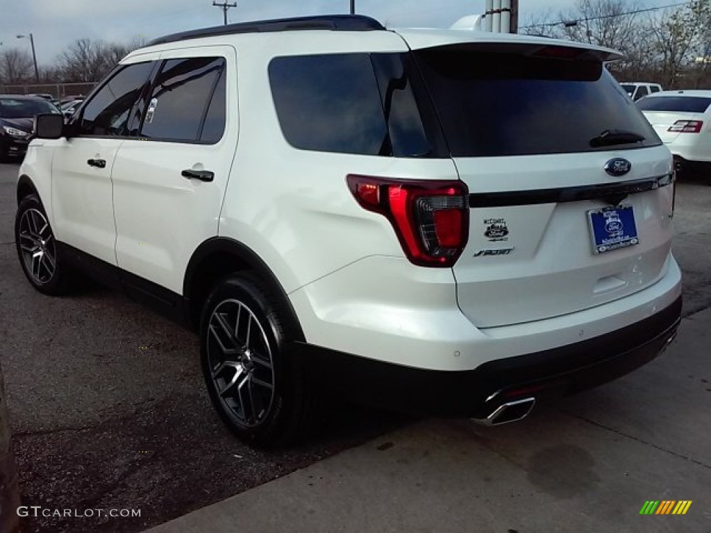 2016 Explorer Sport 4WD - White Platinum Metallic Tri-Coat / Ebony Black photo #10