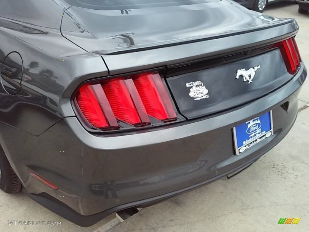 2016 Mustang EcoBoost Premium Coupe - Magnetic Metallic / Ebony photo #8