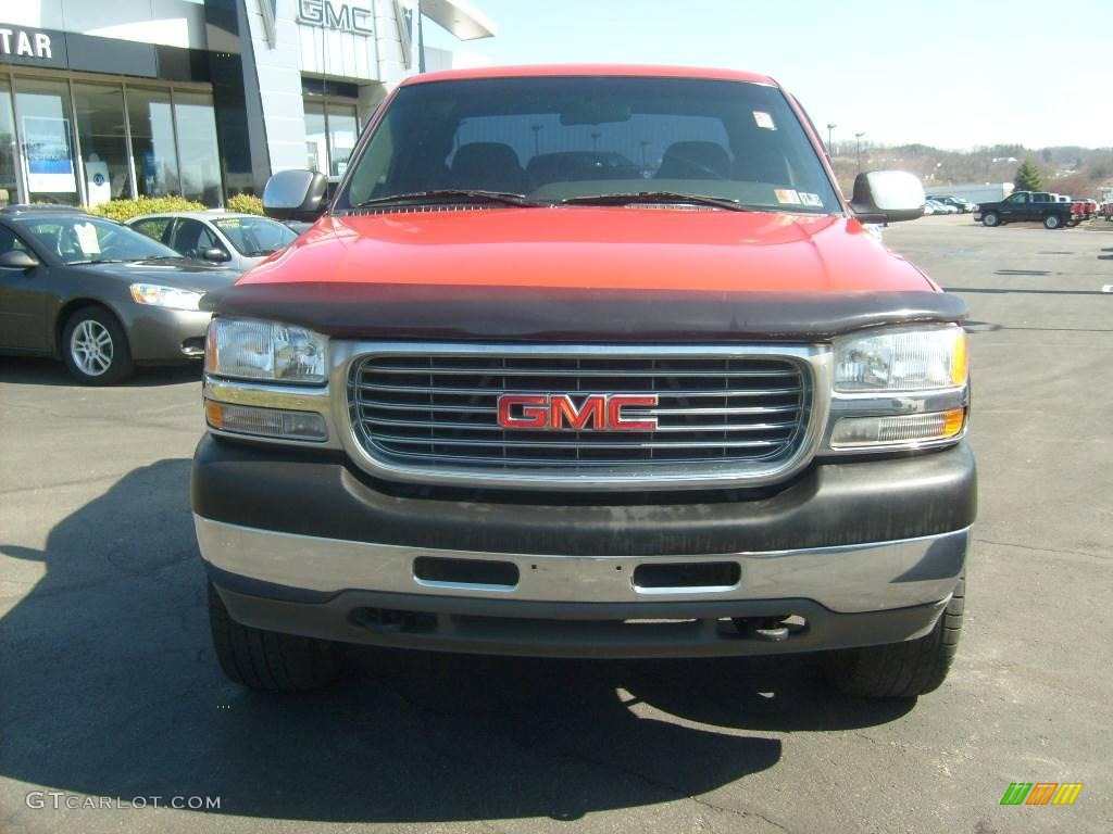 2001 Sierra 2500HD SLE Extended Cab 4x4 - Fire Red / Graphite photo #8